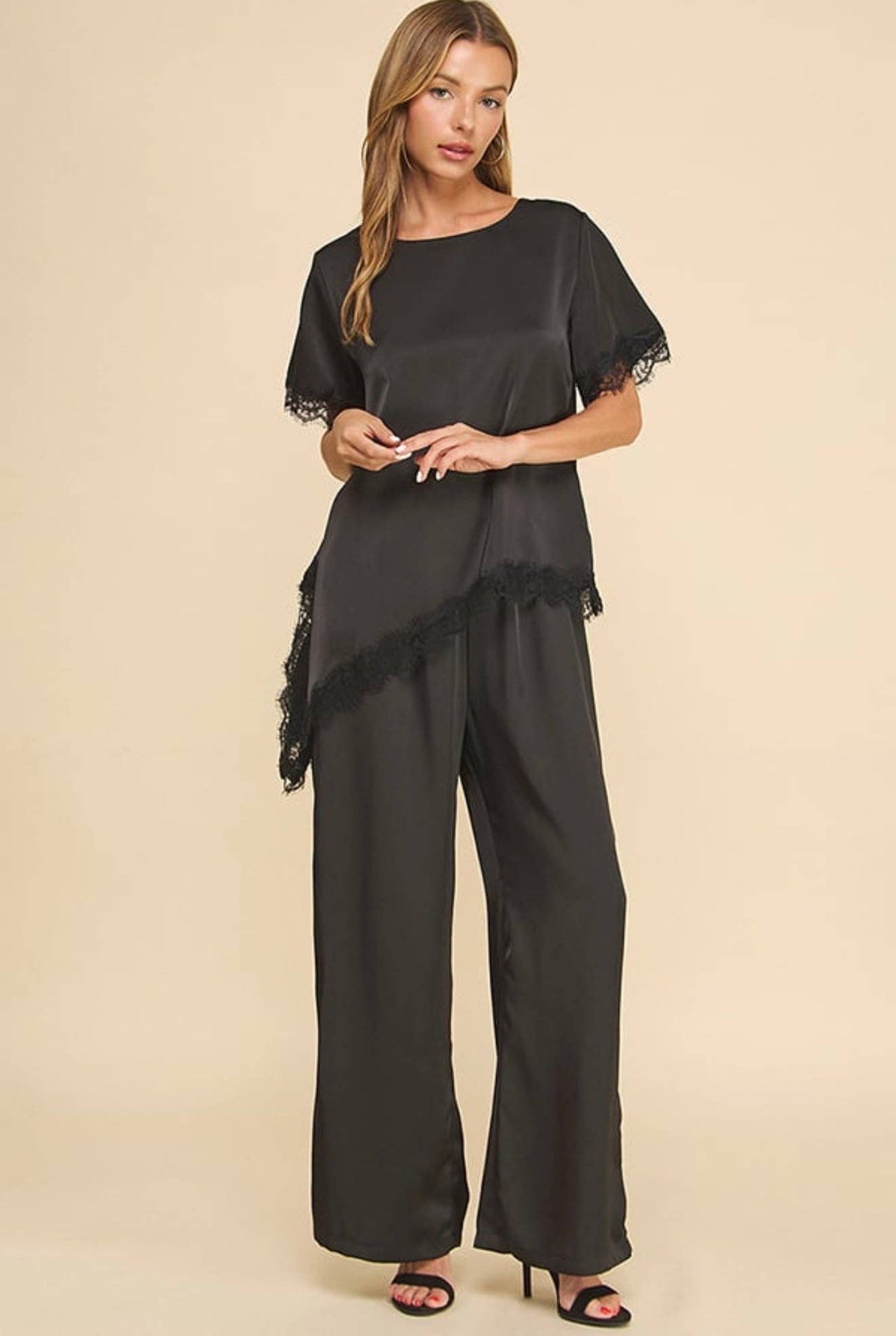 Satin Lace Blouse