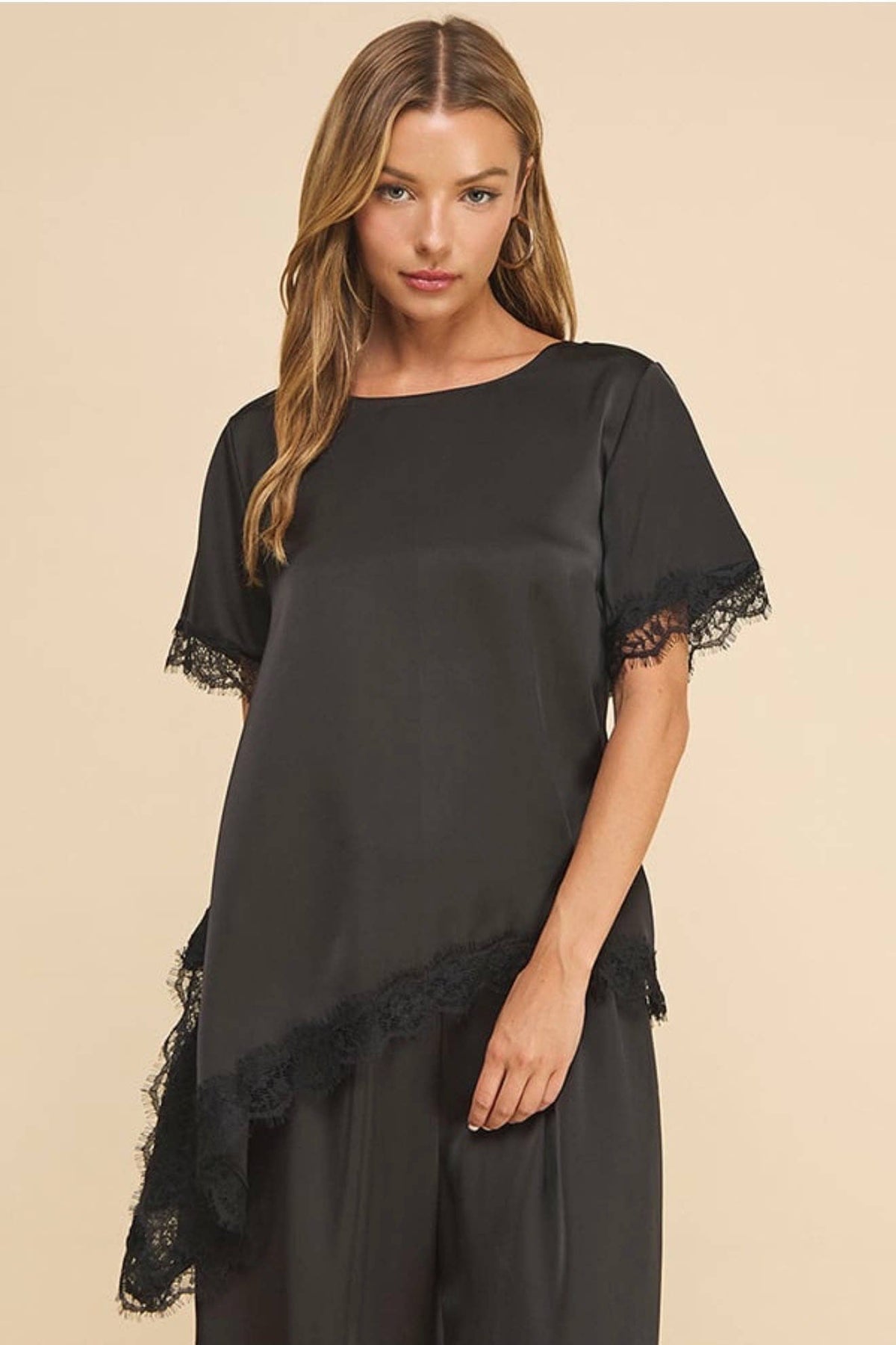 Satin Lace Blouse
