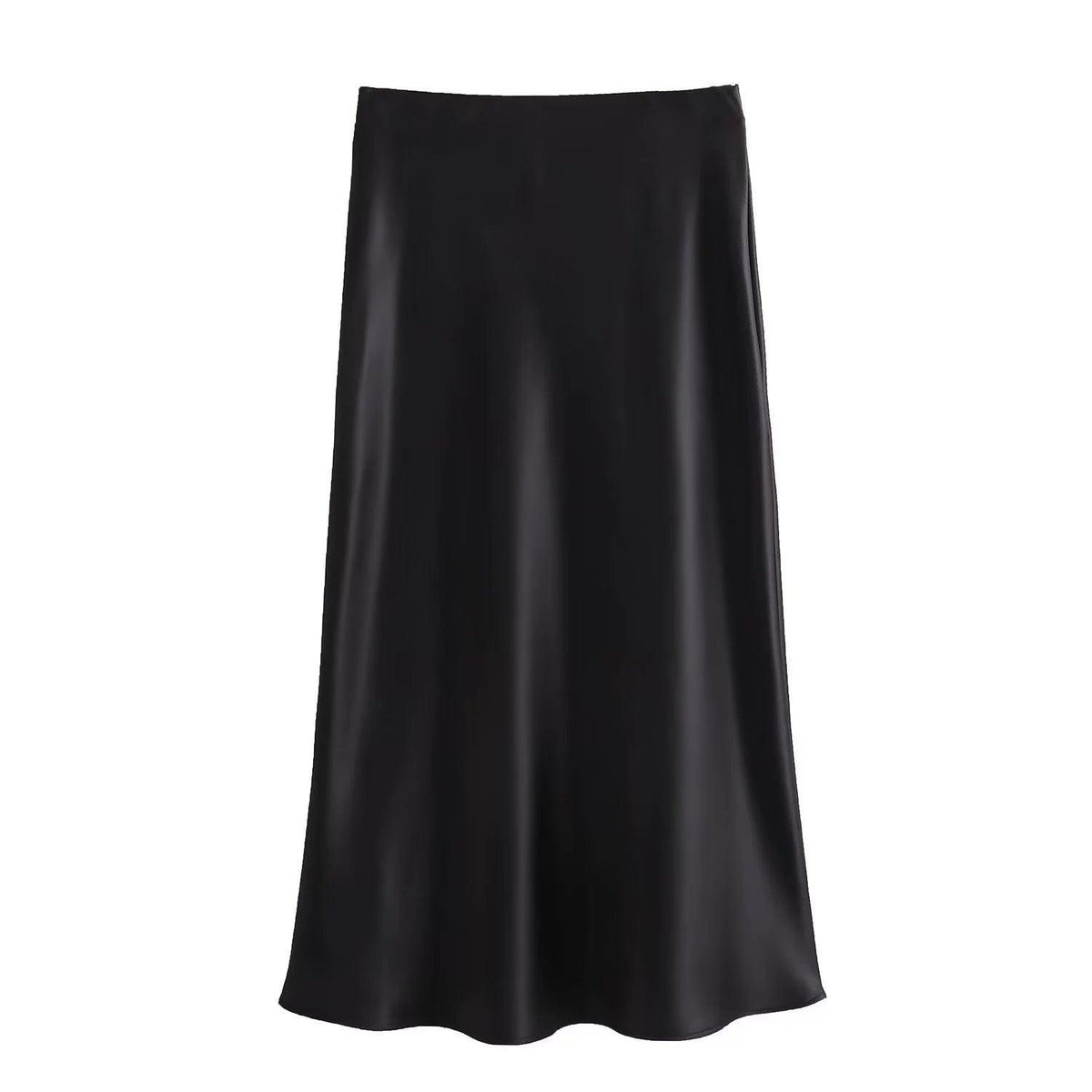 Satin Midi Skirt